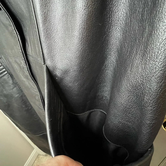 Izzi Vintage Leather Trench Coat - Picture 13 of 16